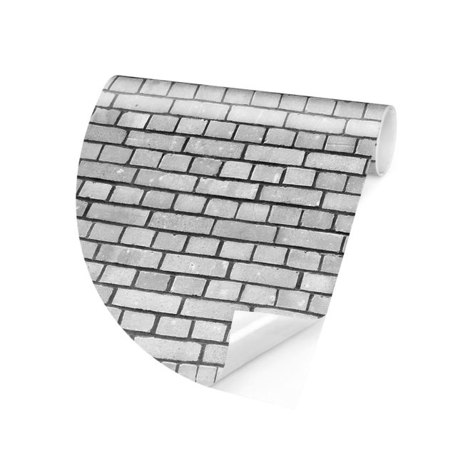 Tapisserie 3d Mur de briques blanc