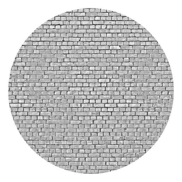 Tapisserie moderne Papier peint Brick Tile noir et blanc