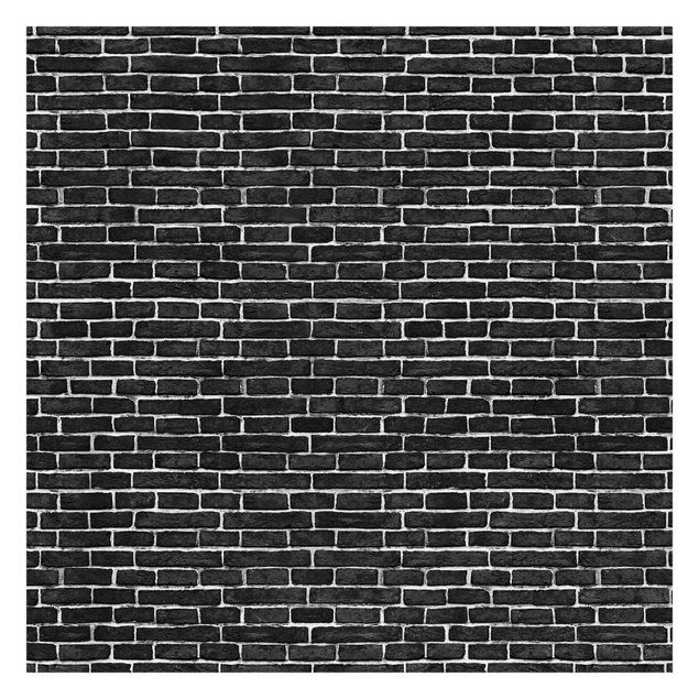 papier peint xxl Mur de briques noir
