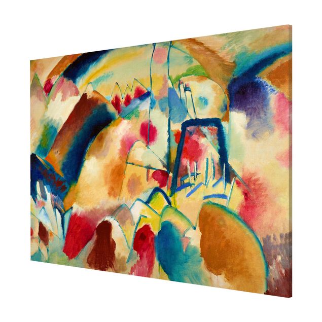 Tableaux Expressionnisme Wassily Kandinsky - Paysage avec église (Paysage avec taches rouges)