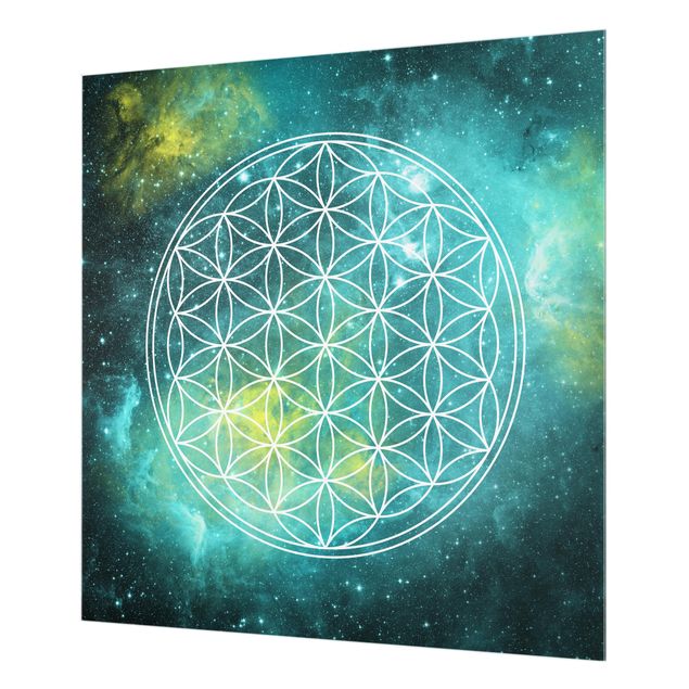 Fond de hotte - Flower Of Life In The Light Of The Stars