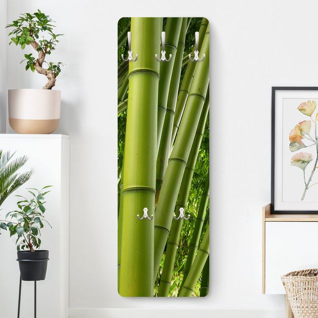 Porte-manteaux muraux avec fleurs Bamboo Trees