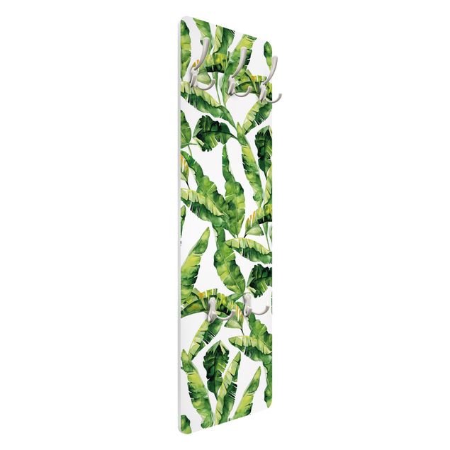 Porte-manteau - Banana Leaf Watercolour Pattern