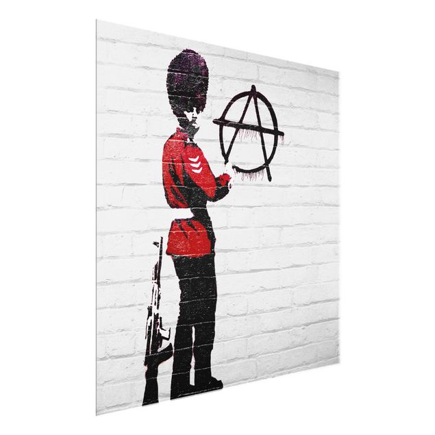 Tableaux noir et blanc Anarchist Soldier - Brandalised ft. Graffiti by Banksy