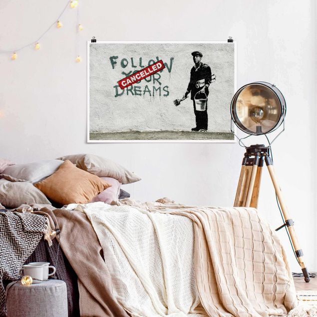 Tableau moderne Follow Your Dreams - Brandalised ft. Graffiti by Banksy