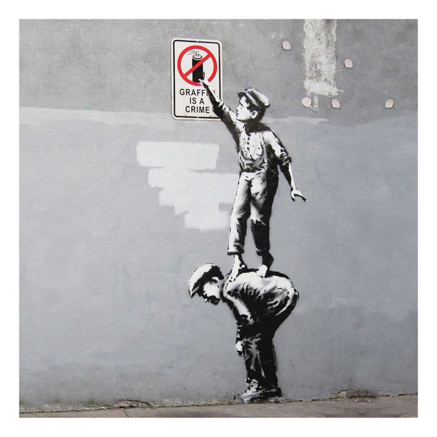 Tableaux muraux Graffiti Is A Crime - Brandalised ft. Graffiti by Banksy