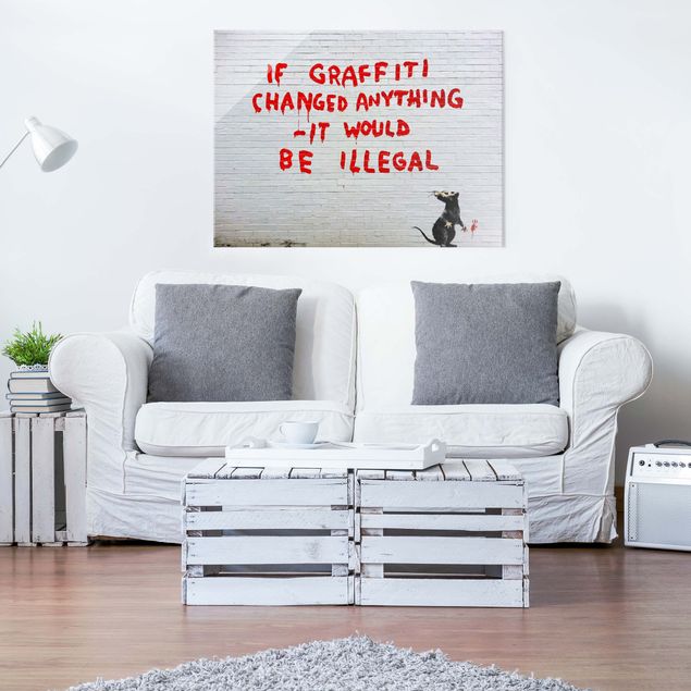 Tableaux moderne If Graffiti Changed Anything - Brandalised ft. Graffiti by Banksy