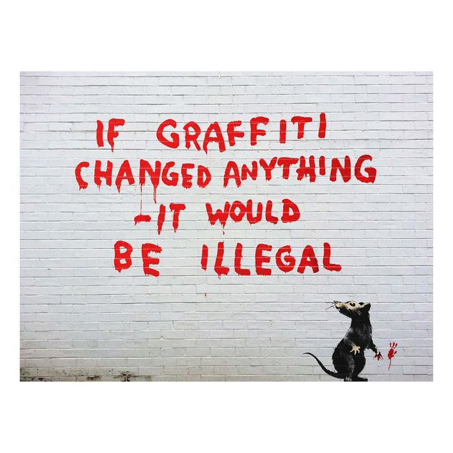 Tableaux muraux If Graffiti Changed Anything - Brandalised ft. Graffiti by Banksy