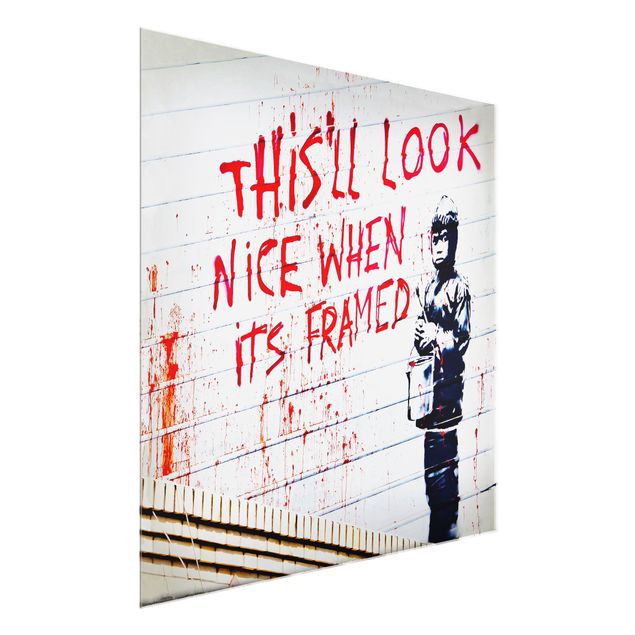 Tableaux noir et blanc Nice When Its Framed - Brandalised ft. Graffiti by Banksy