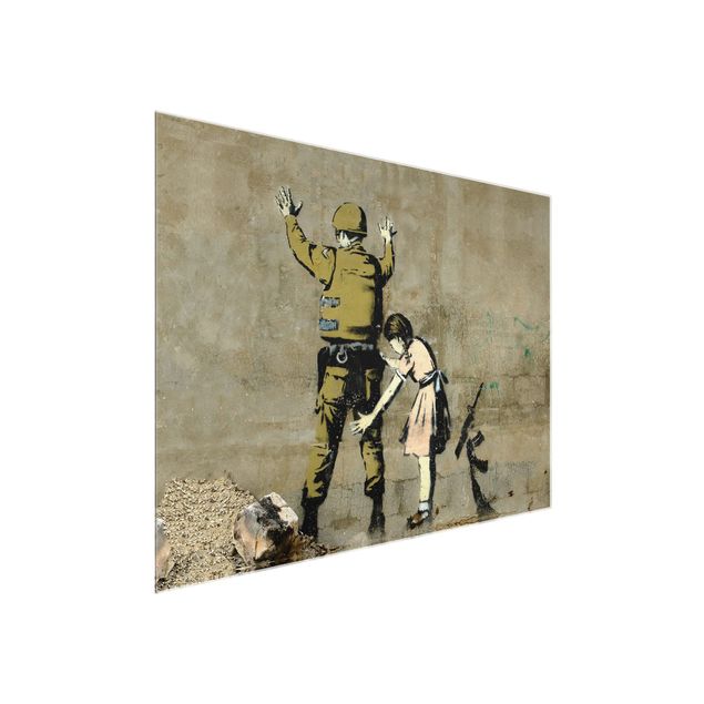 Tableau décoration Girl Frisking Soldier - Brandalised ft. Graffiti by Banksy