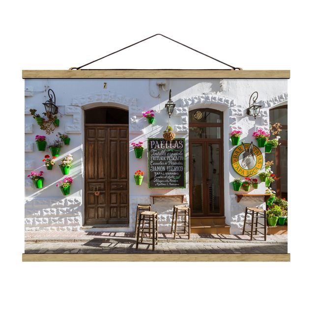 Tableaux de Matteo Colombo Bar de Tapas avec pots de fleurs