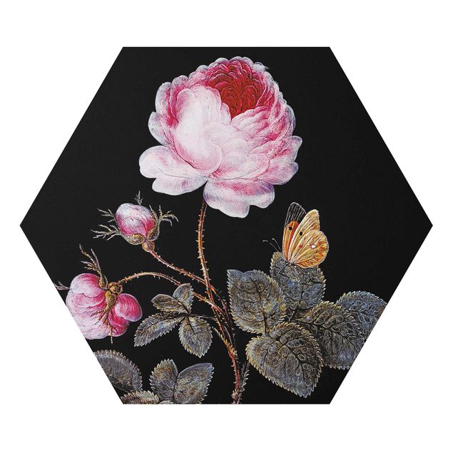 Tableau fleurs Barbara Regina Dietzsch - The Hundred-Petalled Rose
