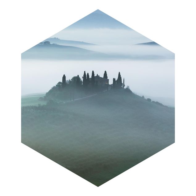 Tableaux de Matteo Colombo Ferme dans le brouillard
