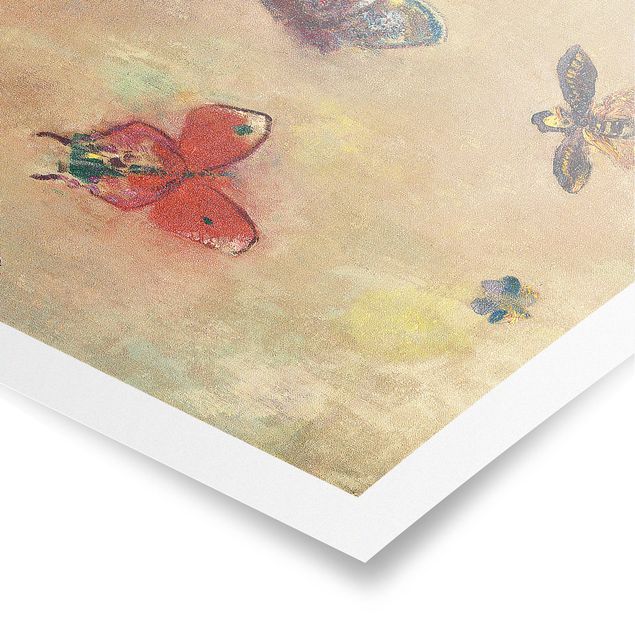 Tableaux animaux Odilon Redon - Papillons colorés
