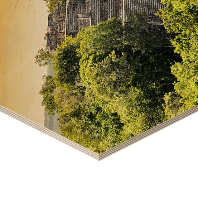 Hexagone en bois - Pyramid of Calakmul