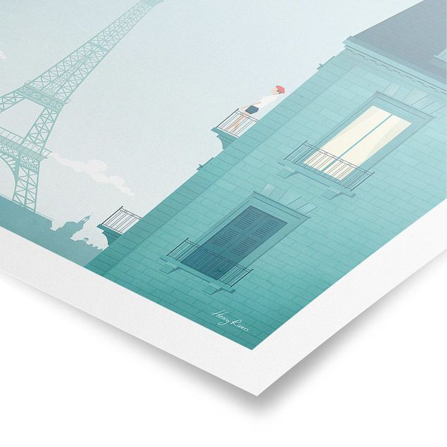 Poster architecture Poster de voyage - Paris