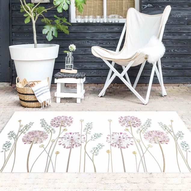 tapis extérieur balcon Illustration d'Allium