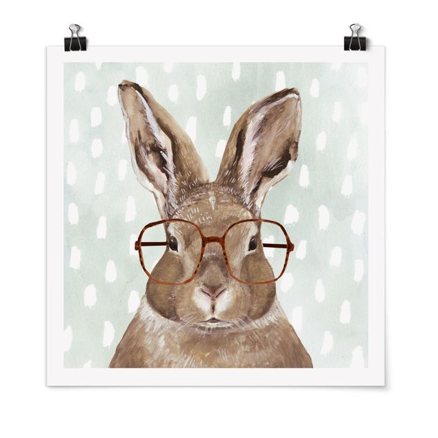 Tableaux animaux Animaux avec lunettes - Lapin