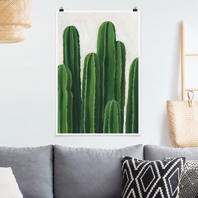 Déco murale cuisine Plantes préférées - Cactus
