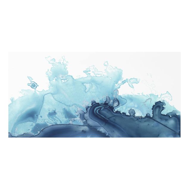 Fond de hotte - Wave Watercolor Blue I