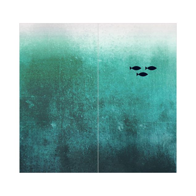 Revêtement mural de douche - Fish In The Deep Sea