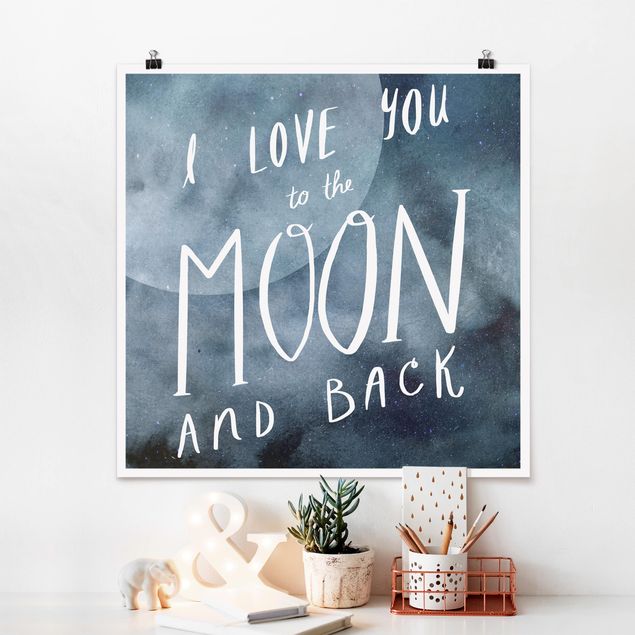 Tableaux modernes Heavenly Love - Lune