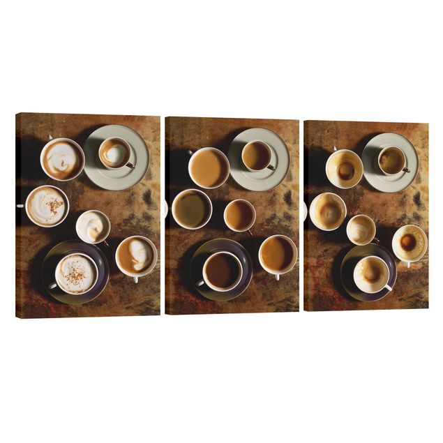 Tableaux modernes Trilogie de tasses à café