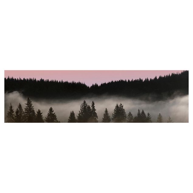 Revêtement mural cuisine - Dreamy Foggy Forest