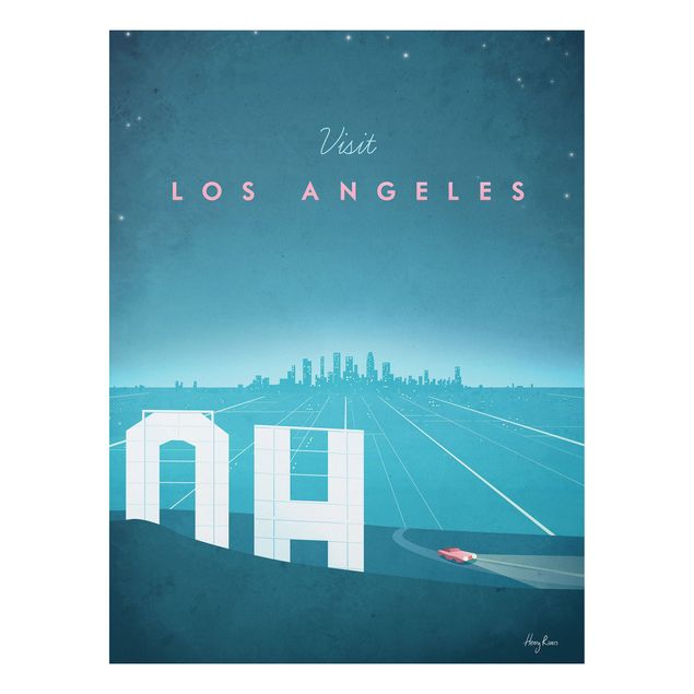 Tableau style vintage Poster de voyage - Los Angeles