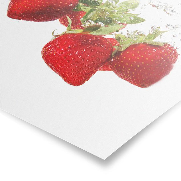 Affiche déco Eau aux fraises