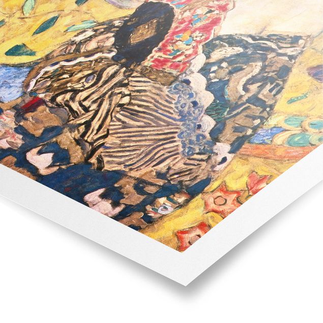 Tableau portrait Gustav Klimt - Dame à l'éventail
