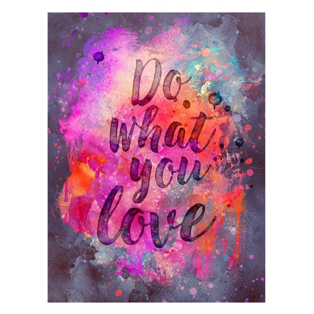 Tableaux magnétiques avec citations Explosion colorée Do What You Love