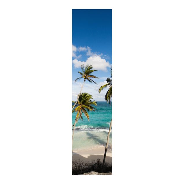 Panneaux coulissants avec fleurs Plage de la Barbade