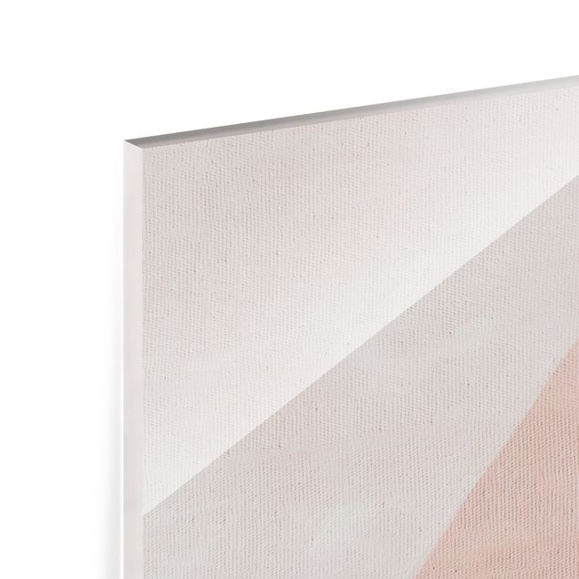 Fonds de hotte - Pink Geometry  - Format paysage 4:3