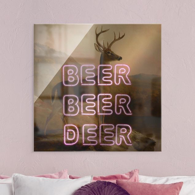 Tableau animaux Beer Beer Deer