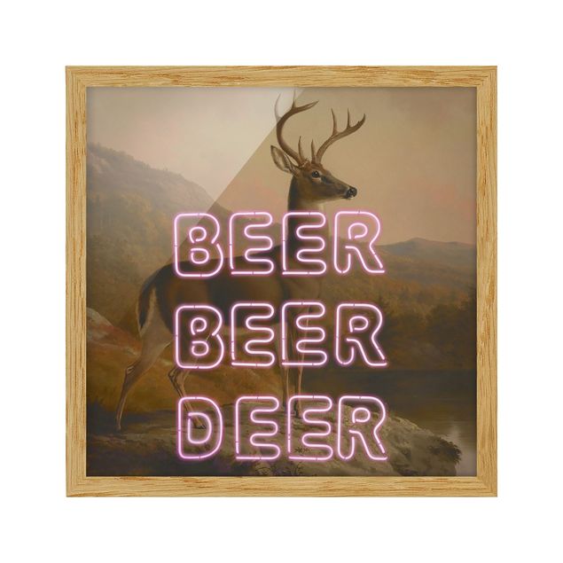 Tableau moderne Beer Beer Deer