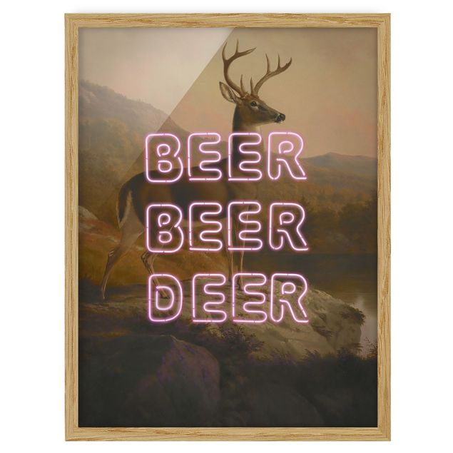 Tableau moderne Beer Beer Deer