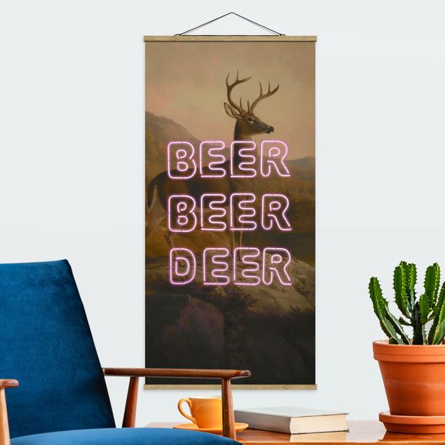 Tableaux cerfs Beer Beer Deer
