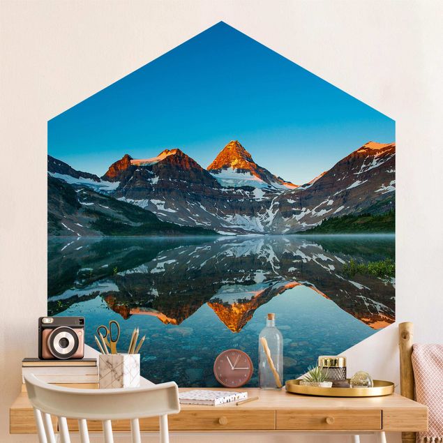 Papiers peints montagne Paysage de montagne au lac Magog au Canada