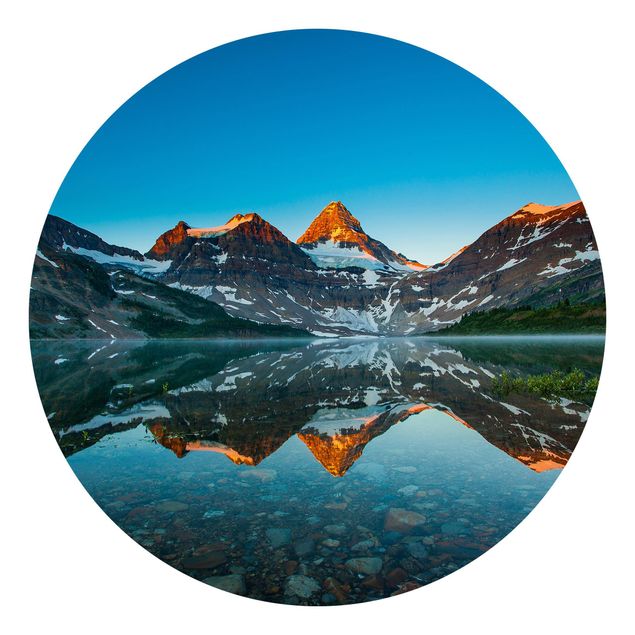 Papier peint paysage Paysage de montagne au lac Magog au Canada