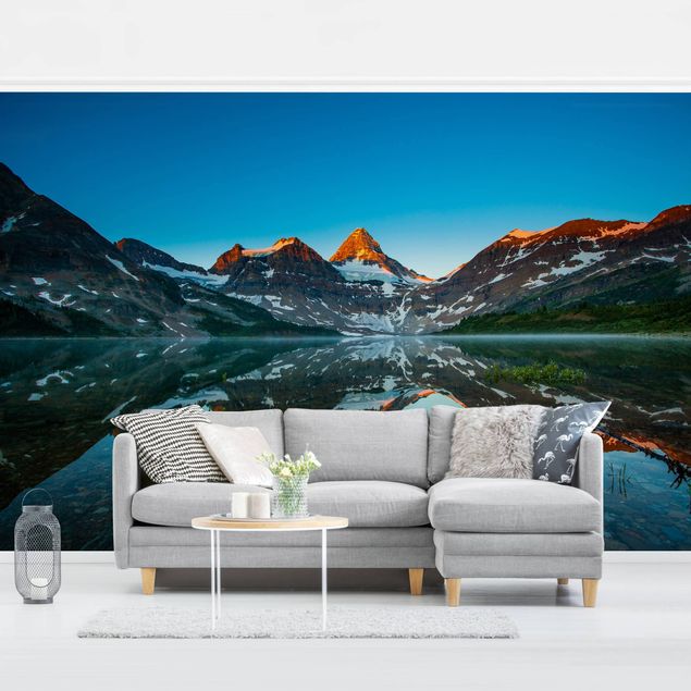 Papier peint - Mountain Landscape At Lake Magog In Canada