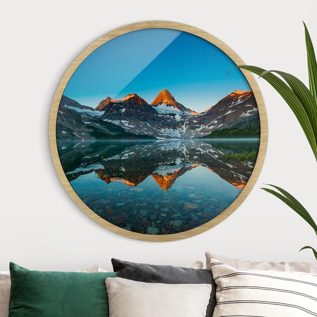 Tableau paysages Paysage de montagne au lac Magog au Canada