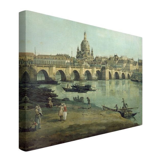 Tableaux modernes Bernardo Bellotto - Dresde vue de la rive droite de l'Elbe