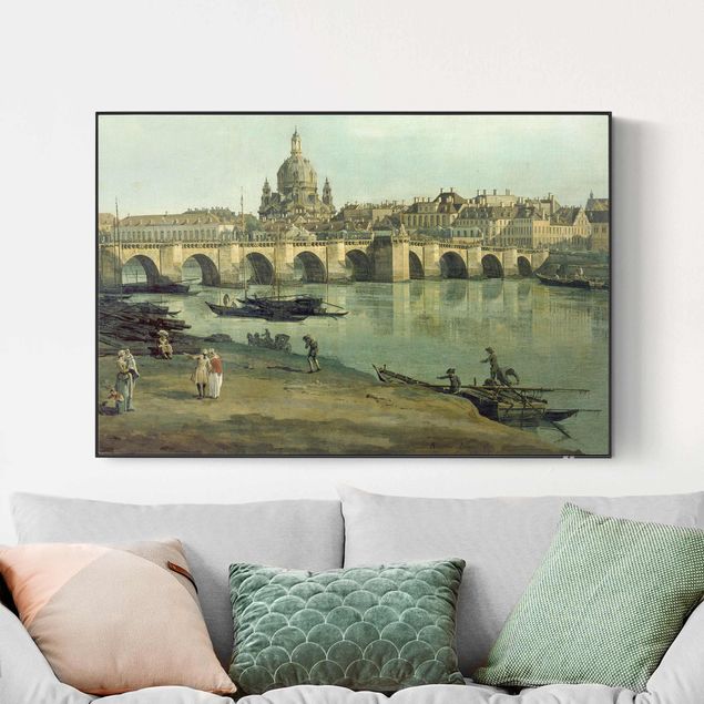 Tableaux Baroques Bernardo Bellotto - Dresde vue de la rive droite de l'Elbe
