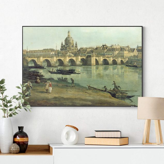Tableau style baroque Bernardo Bellotto - Dresde vue de la rive droite de l'Elbe
