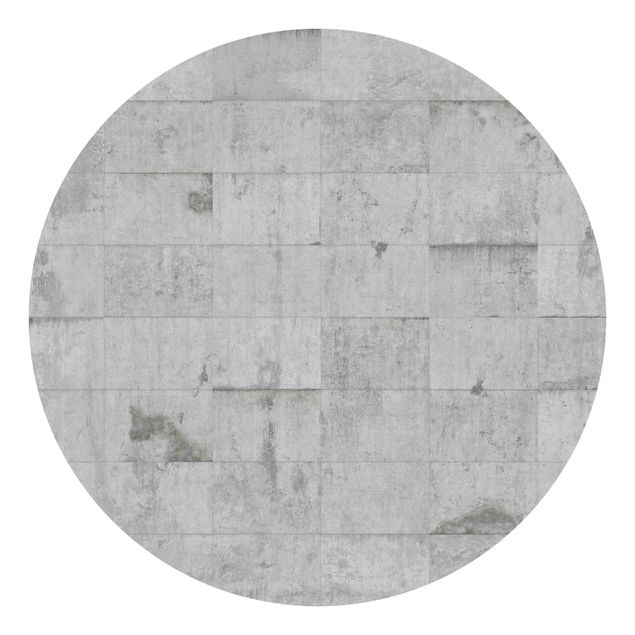 Papier peint moderne Brique de béton aspect gris