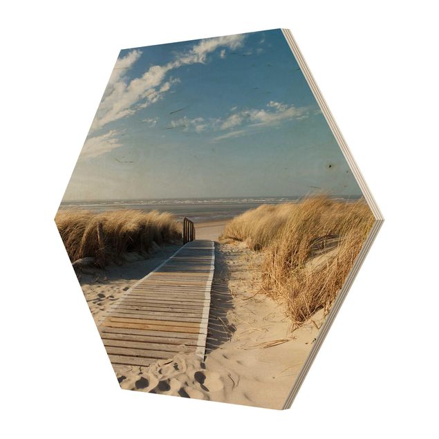 Hexagone en bois - Baltic Sea Beach