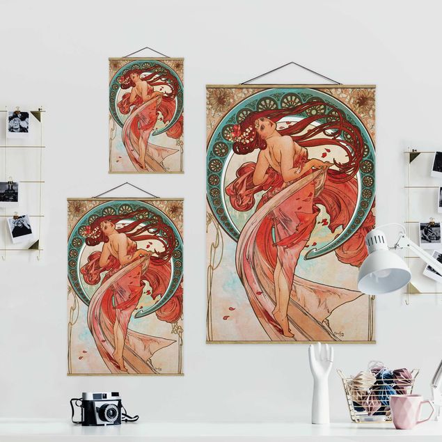 Tableaux reproduction Alfons Mucha - Quatre Arts - Danse