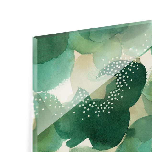 Tableau en verre - Leaf canopy