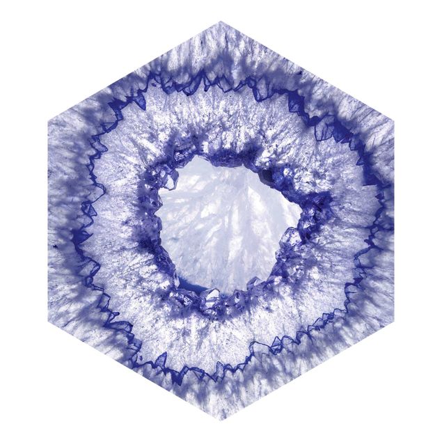 tapisserie panoramique Cristal bleu pourpre